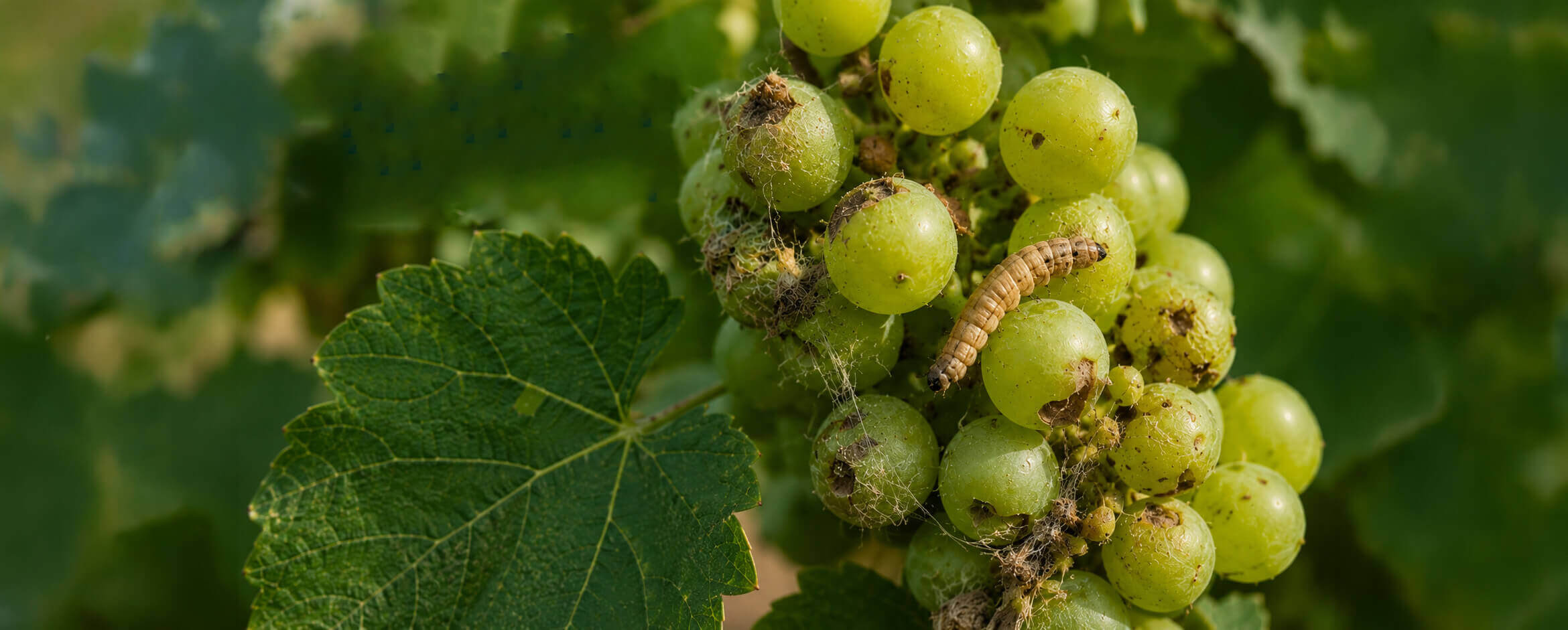 Cryptoblabes dans les vignes : protégez naturellement les grappes avec AURA-SPRAY® et la chabasite micronisée